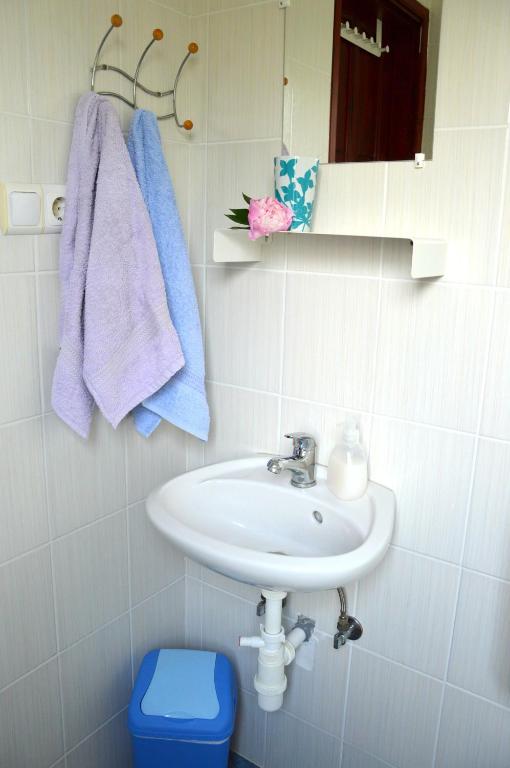Koupelna v ubytování Florianus Vendeghaz