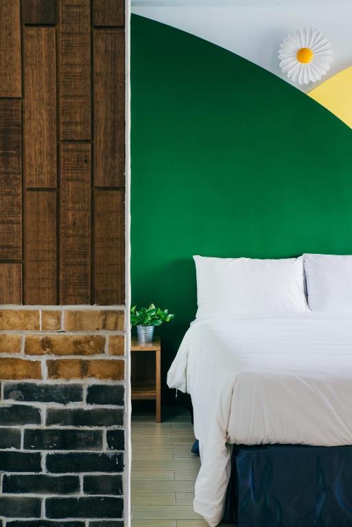 Postel nebo postele na pokoji v ubytování Oats B&B