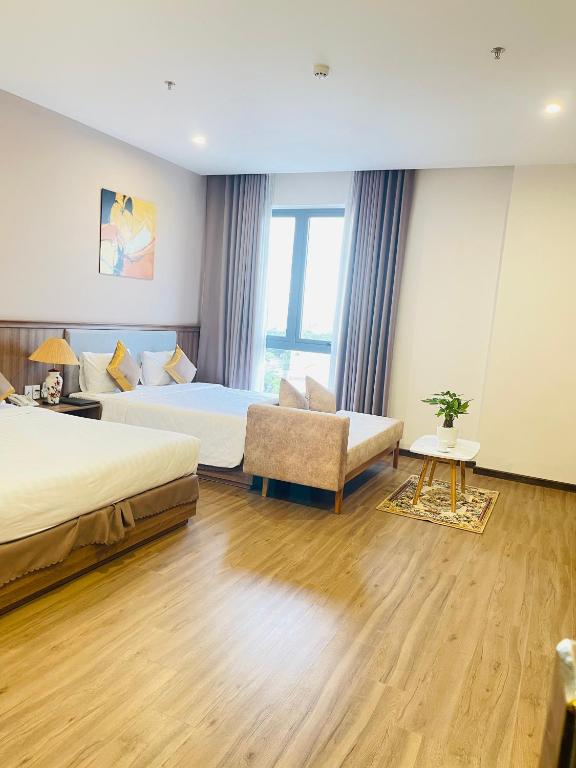 Phòng 2 Giường Đơn Nhìn Ra Hồ.