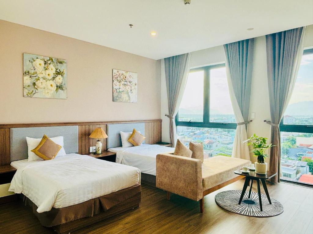 Phòng Superior 2 giường đơn nhìn ra cảnh thành phố