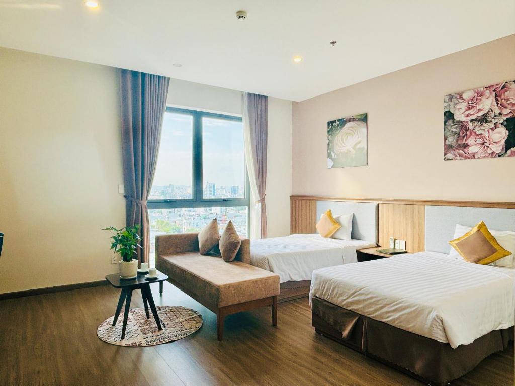 Phòng Superior 2 giường đơn nhìn ra cảnh thành phố