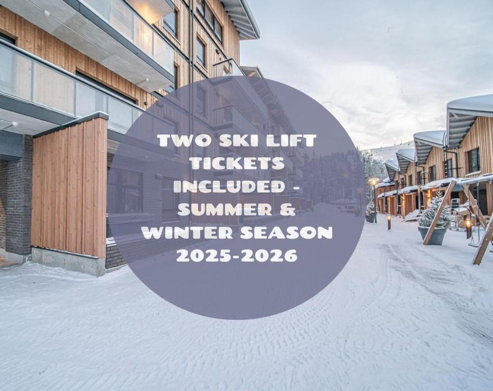 Ski Chalet C23 Ski-in Ski-out by Aavalevi v zimě