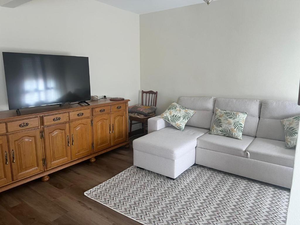 TV a/nebo společenská místnost v ubytování Apartamento Cascallar