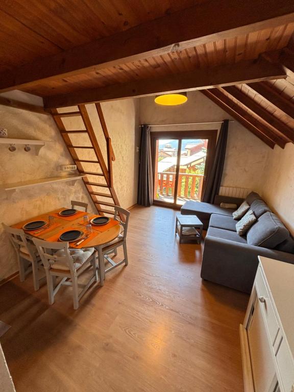 Χώρος καθιστικού στο La Foux d Allos Magnifique Duplex Hyper Centre