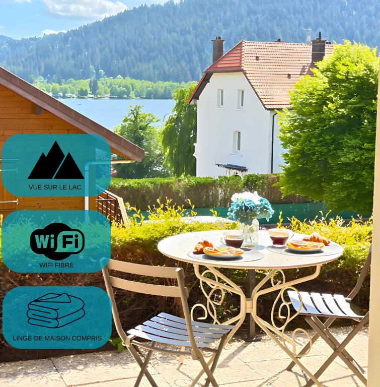Le Cocon du Lac, terrasse, vue lac