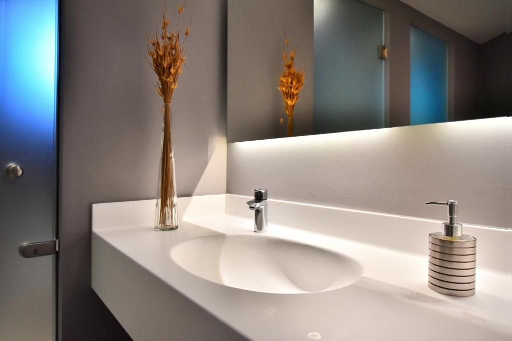 Salle de bains dans l'établissement Hotel Korali