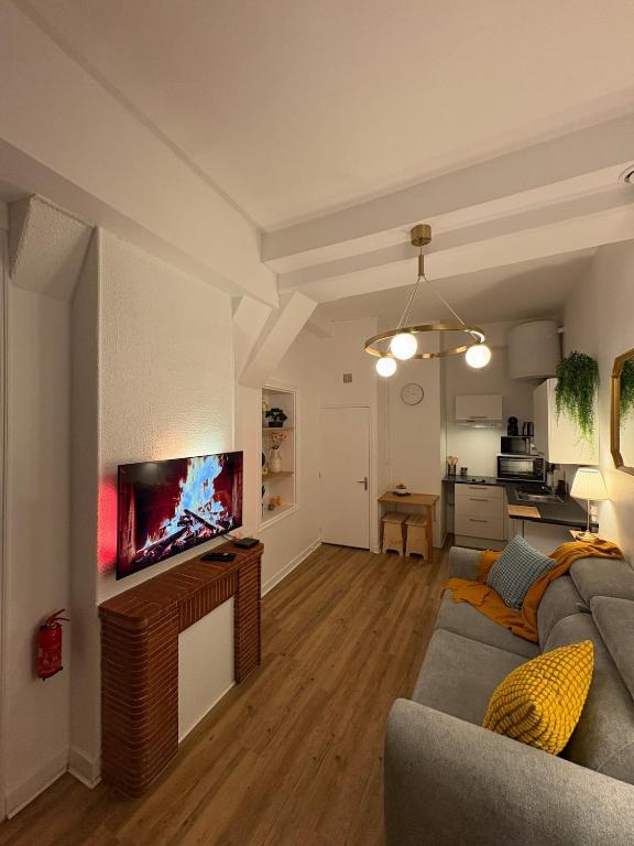 TV/trung tâm giải trí tại La Loge des Artistes - Plein centre