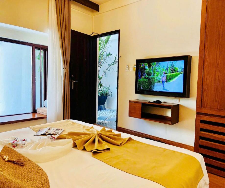 Phòng Deluxe Giường đôi Nhìn ra Khu vườn