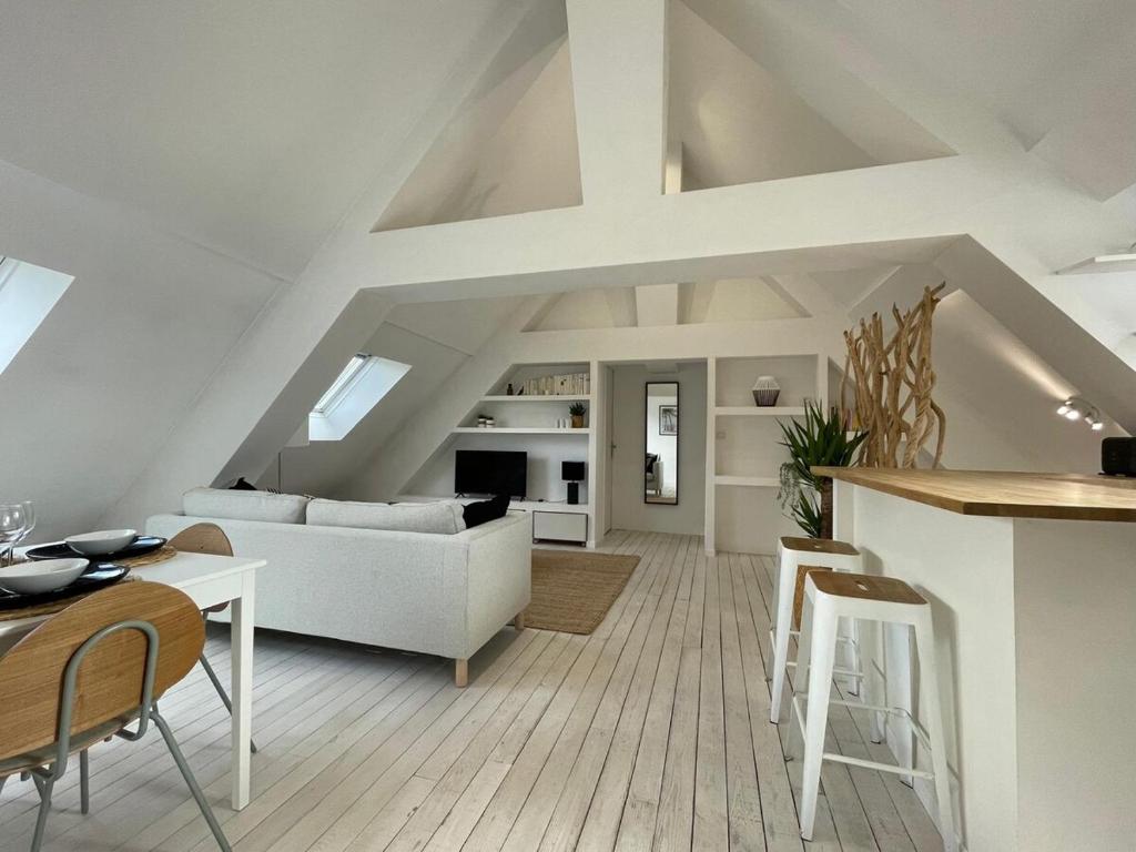 Η κουζίνα ή μικρή κουζίνα στο Le nid perché de Metz