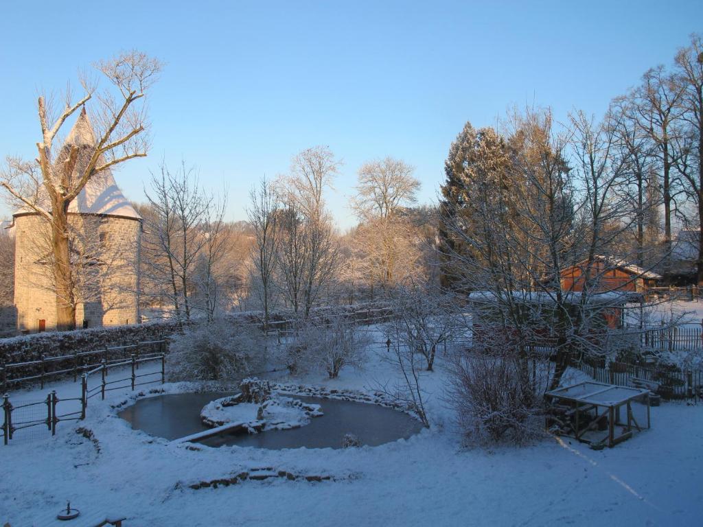 B&B Le Manoir d'Ange v zimě