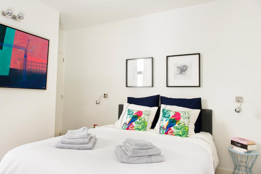 Voodi või voodid majutusasutuse 4B B&B Brugge toas