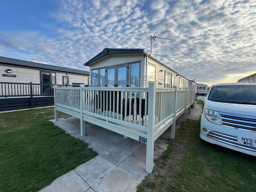 Bygningen som feriehuset ligger i