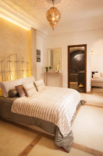 Postel nebo postele na pokoji v ubytování Riad Chayma Marrakech
