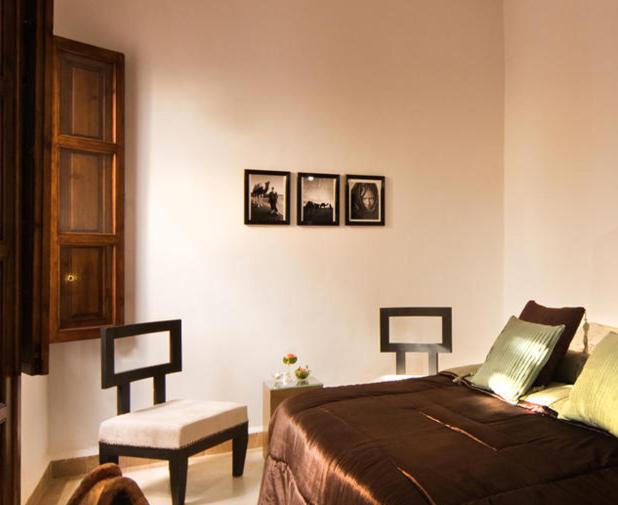 Postel nebo postele na pokoji v ubytování Riad Chayma Marrakech