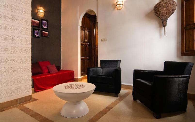 Posezení v ubytování Riad Chayma Marrakech