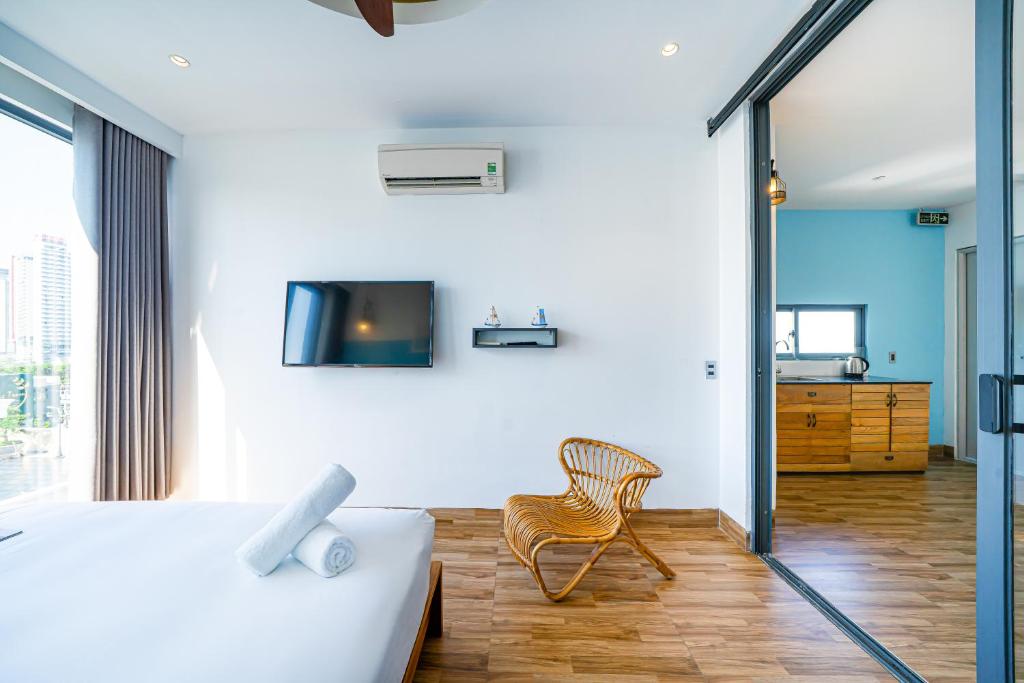 TV/trung tâm giải trí tại Sea Vista Boutique Hotel & Apartment