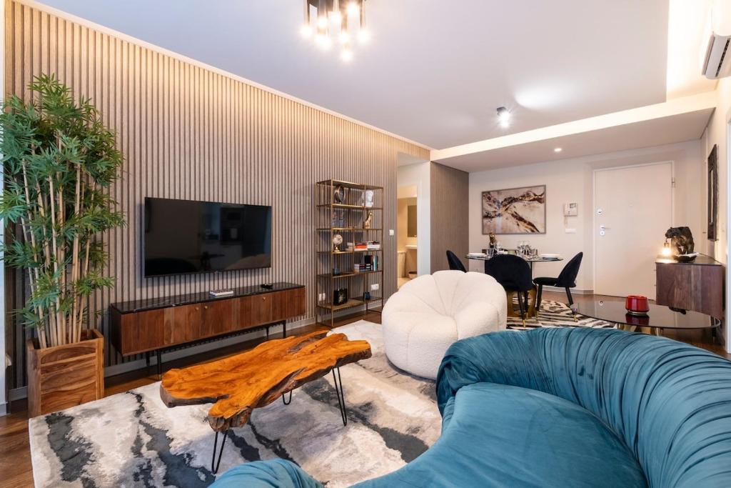 TV/trung tâm giải trí tại Lux City center apartments EX