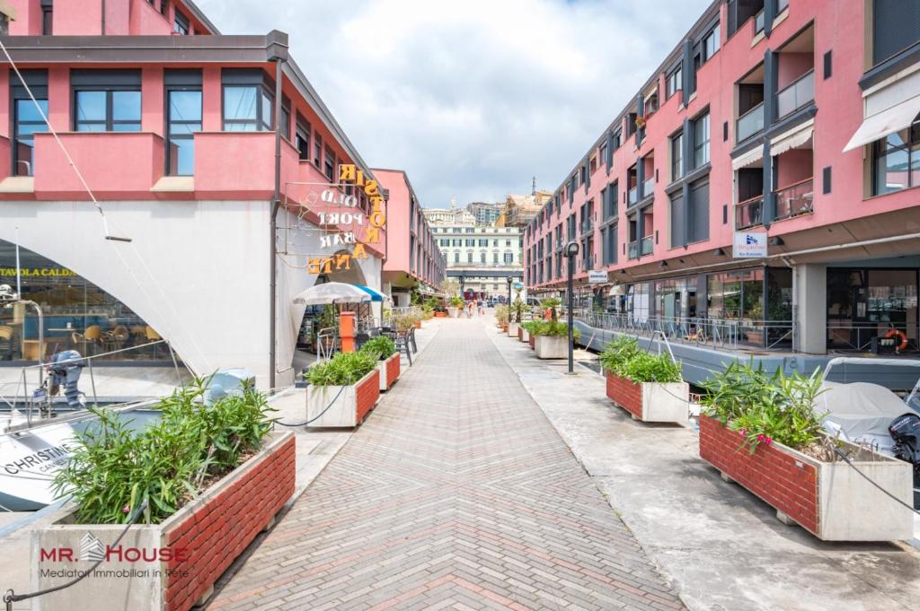 a street in a city with buildings at SOPRA il MARE con KATE in Genoa