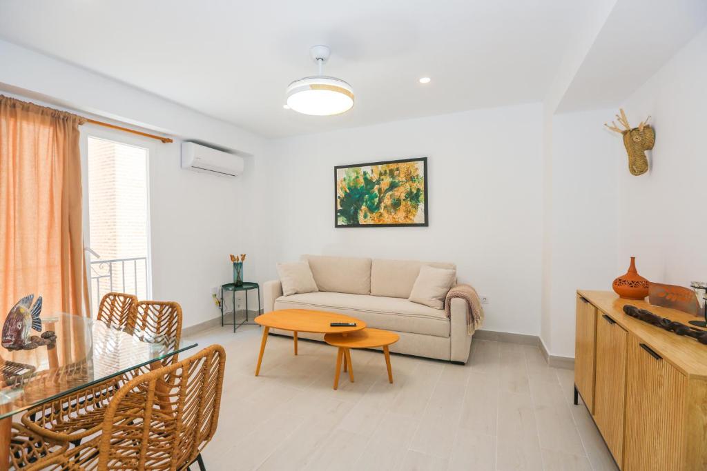 Χώρος καθιστικού στο Casa Iglesia