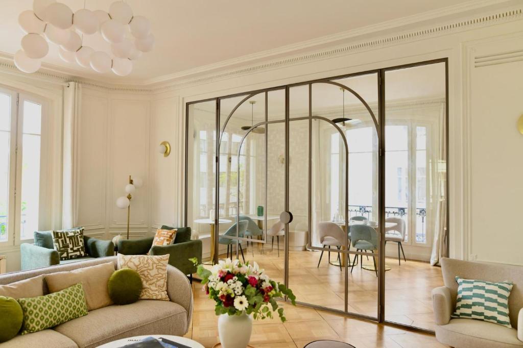 Χώρος καθιστικού στο Maison Scheffer