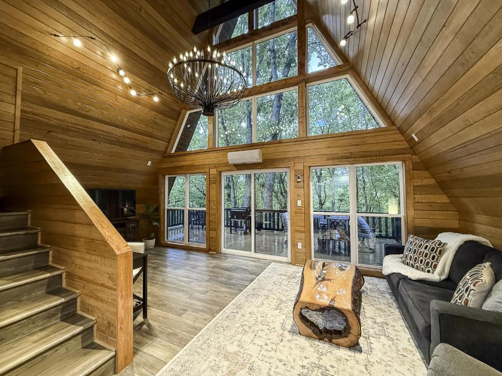 Brand New Fox Hill Cabin Where Country Charm nearby Hot Springs ...