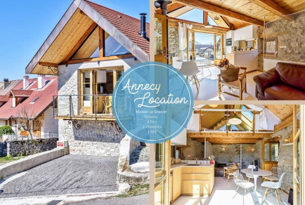 タロワールにあるLe Grenier 4 - Mazot Savoyardの三枚組