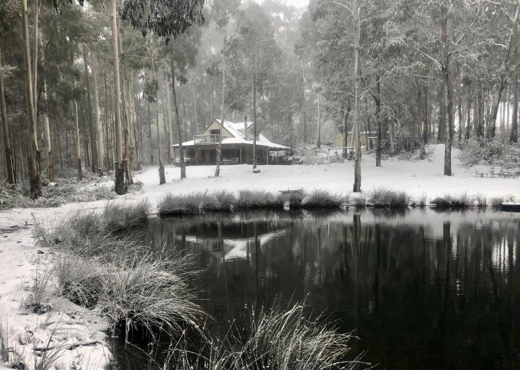 Bunjil Hideaway v zimě