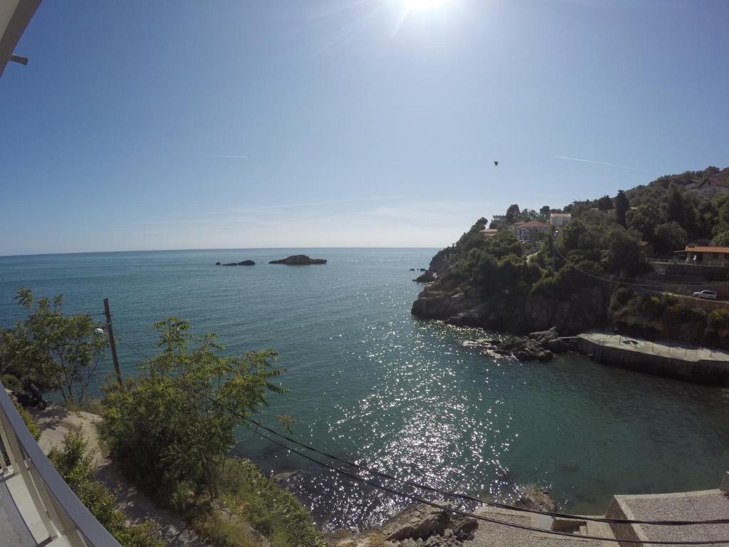 a view of a body of water from a balcony at Apartments Klikovac Liman II in Ulcinj