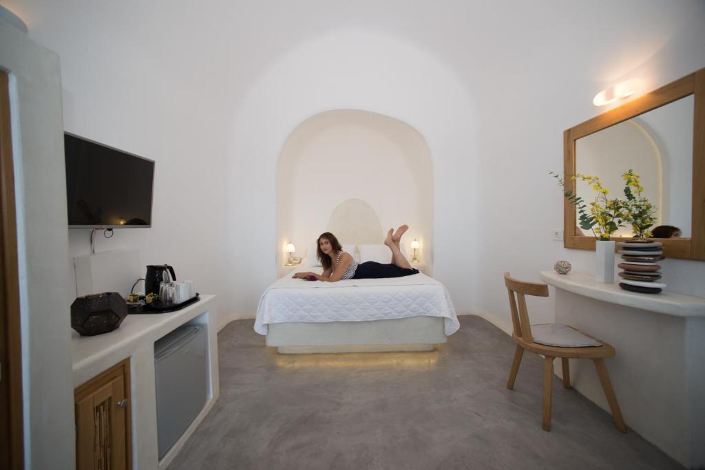 Telewizja i/lub zestaw kina domowego w obiekcie Fanari Vista Suites