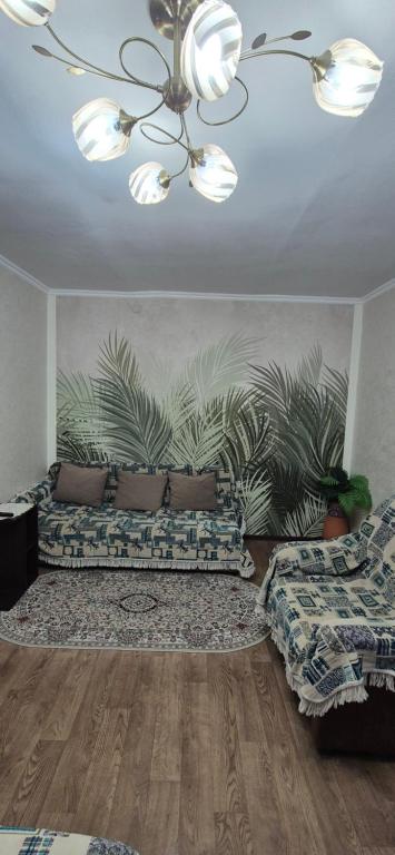 Χώρος καθιστικού στο 2 х комнатная квартира