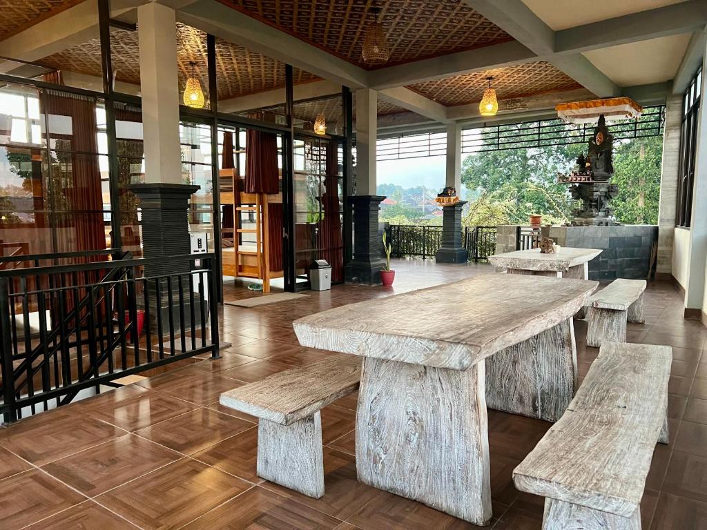 Χώρος καθιστικού στο Hostel KARMA by SEAOM Villas