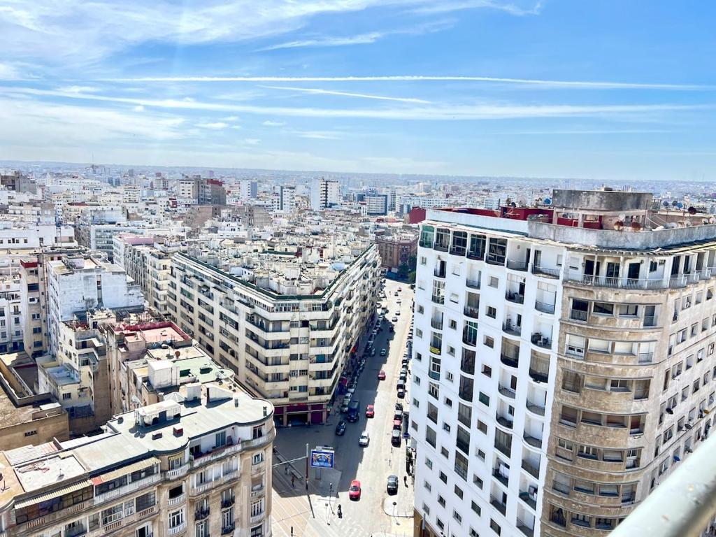 Γενική άποψη της πόλης Καζαμπλάνκα ή θέα της πόλης από  αυτό το διαμέρισμα