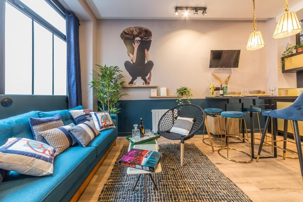 Charming Flat 15 Minutes Montmartre-Sacre-Coeur -Champ Gauche-
