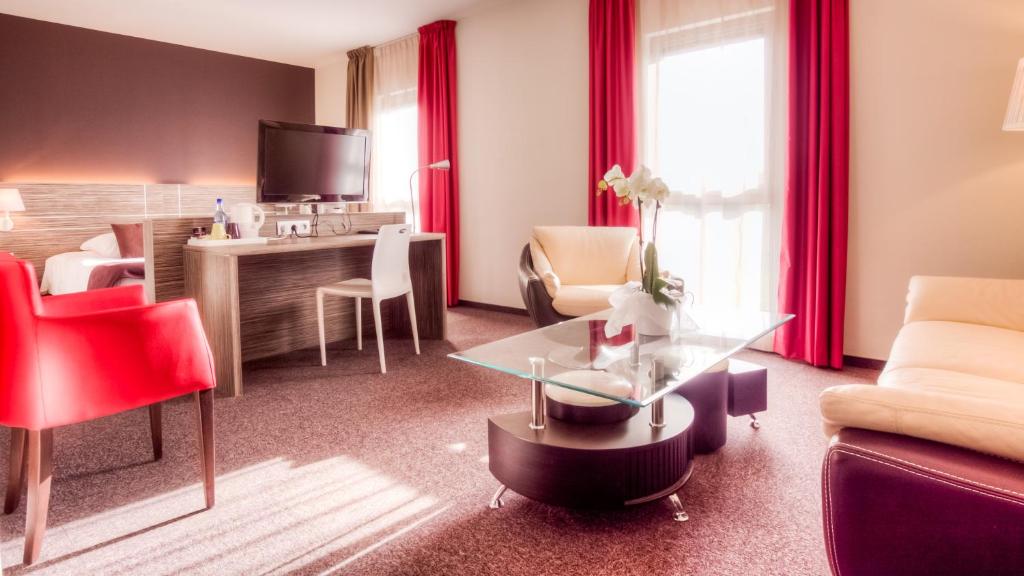 Kuchyň nebo kuchyňský kout v ubytování Hotel-Restaurant Horizon Ath-Lessines