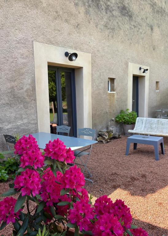 Domaine d'AROMM - Chambres d'hotes & gites - Piscine, Jacuzzi, Etangs & Animaux - Au calme - 花园景套房