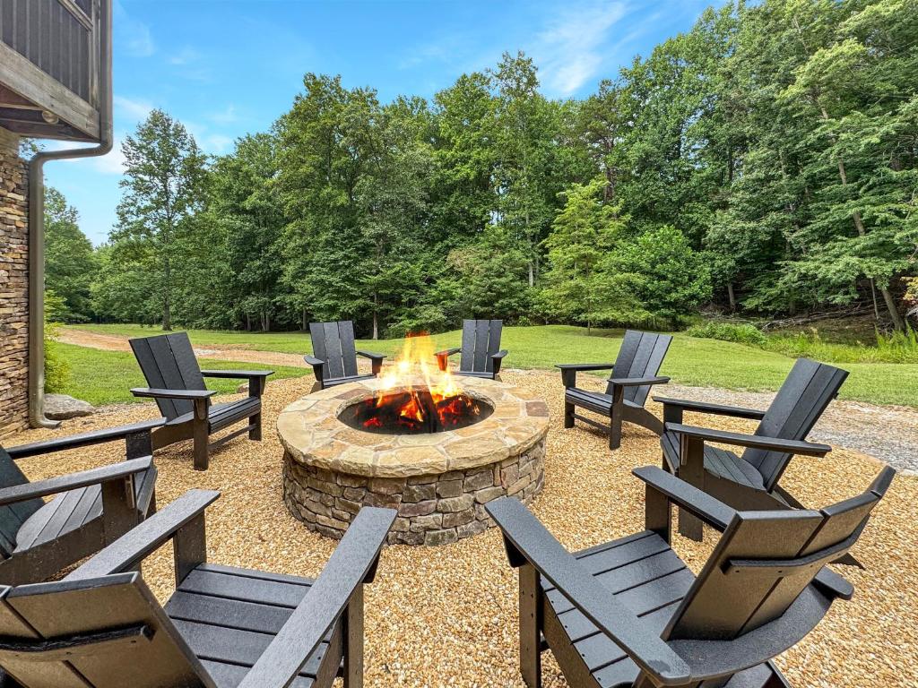 Zahrada ubytování The Lodge at Shuler Gap