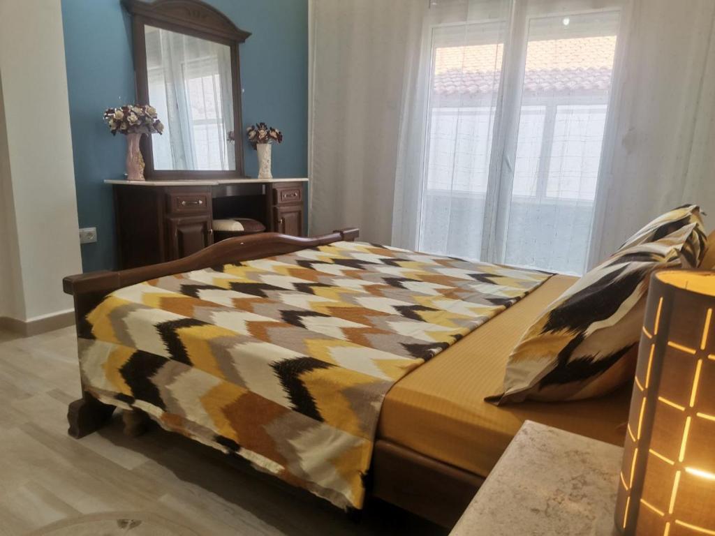 Ένα ή περισσότερα κρεβάτια σε δωμάτιο στο Appartement indépendant de villa