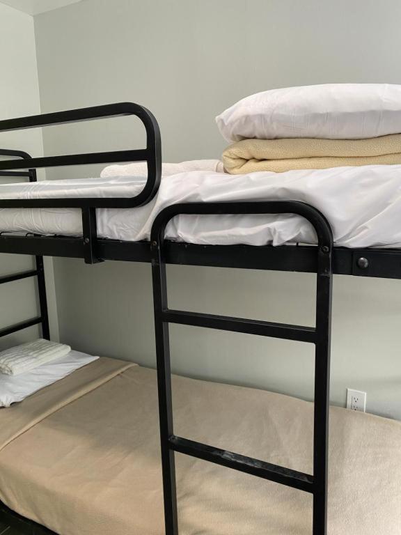 a couple of bunk beds in a room at Mayflower Hospitality Hostel in Washington, D.C.