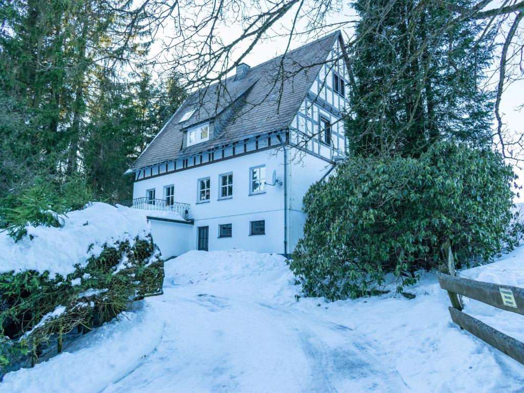 Chalet in Neuastenberg nahe Postwiese semasa musim sejuk