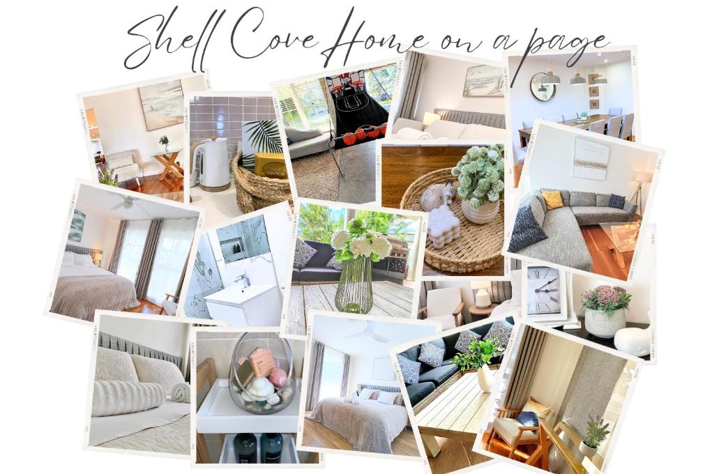 a collage of photos of a living room at 7kW EV Point,King Bed,1 Story Spacious All Ages Entertainer in Dunmore