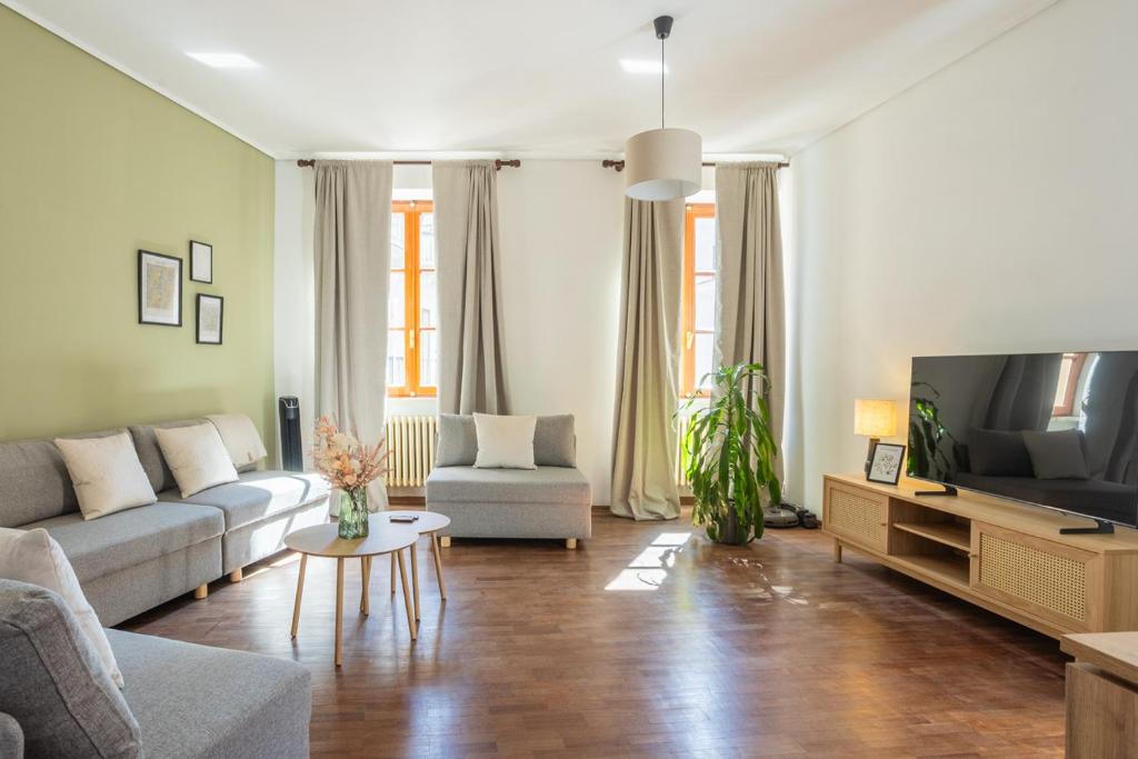 Χώρος καθιστικού στο Casa La Rossa