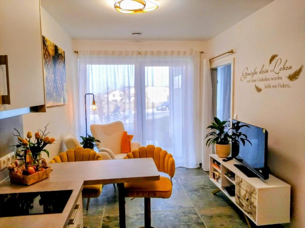 Χώρος καθιστικού στο Sandifin Appartement