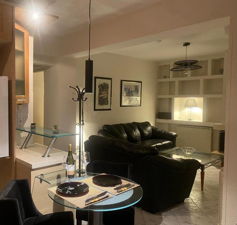 Χώρος καθιστικού στο The welcome inn