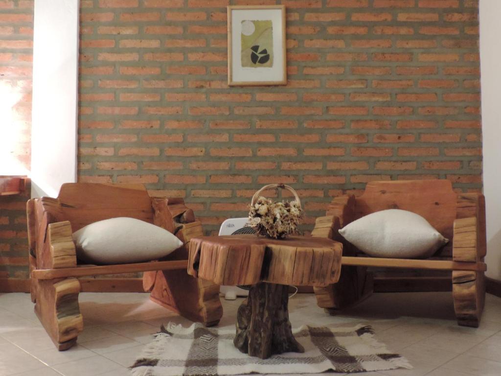 Posezení v ubytování Hosteria El Hoyo