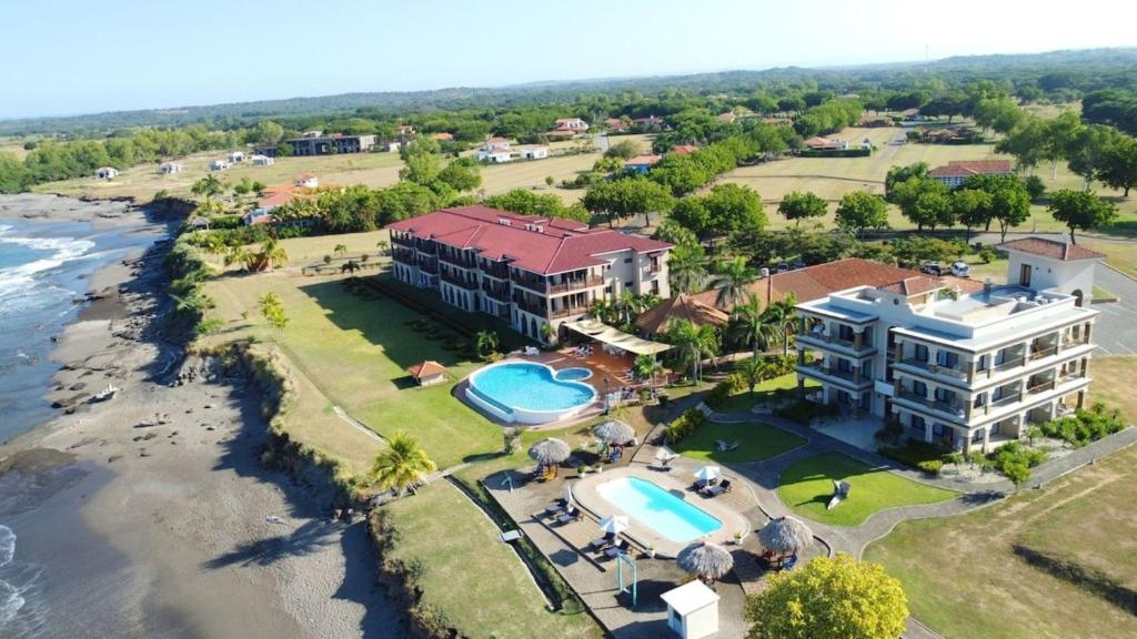 an aerial view of a resort with a swimming pool at Gran Pacifica Beach & Golf Resort in San Diego