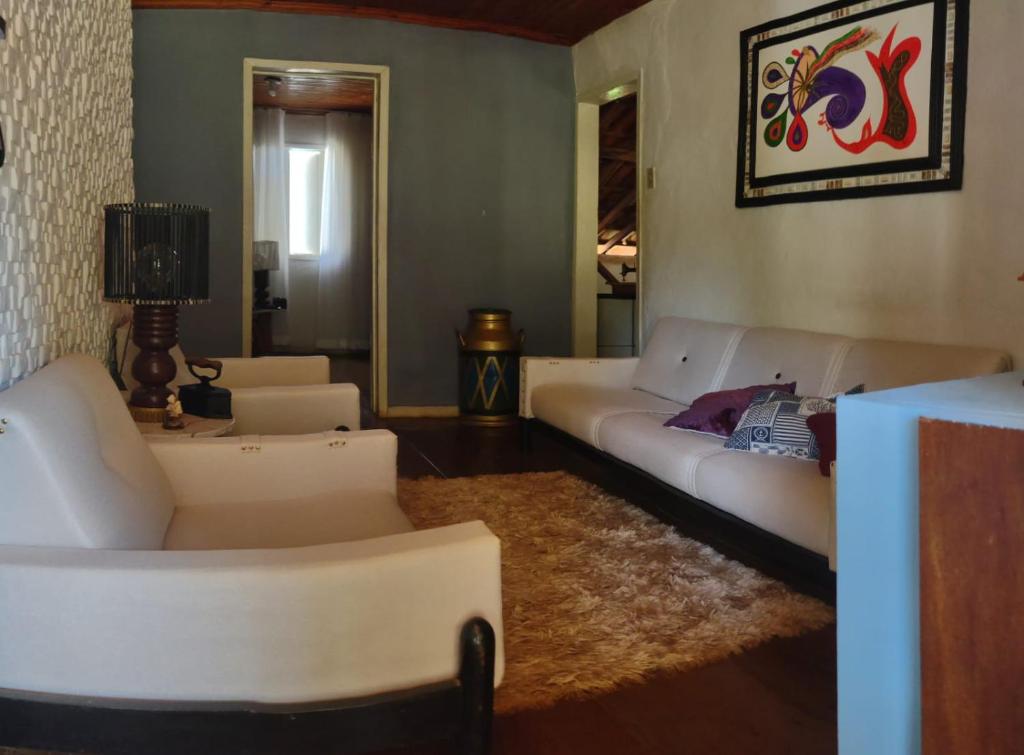 Χώρος καθιστικού στο Casa chácara José Raydan