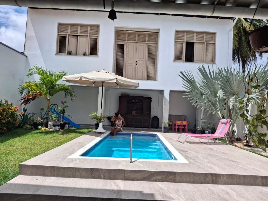 Πισίνα στο ή κοντά στο Casa Blu xxx Sleep, Eat and Travel inclusive during COP30 xxx