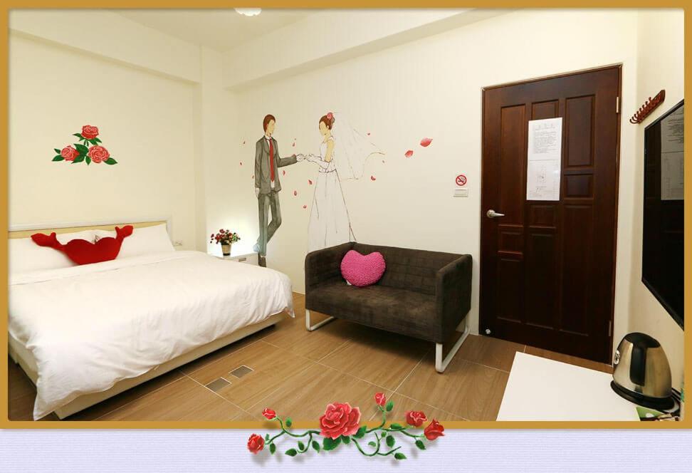 Postel nebo postele na pokoji v ubytování Rose Cottage B&B