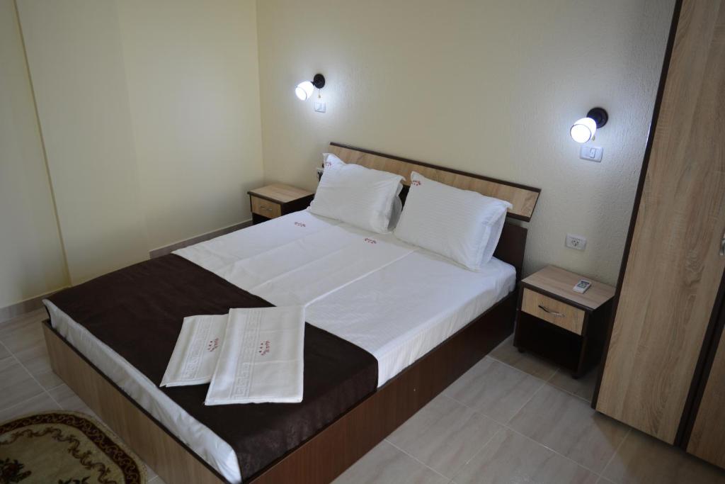 Postel nebo postele na pokoji v ubytování Hotel MareMar