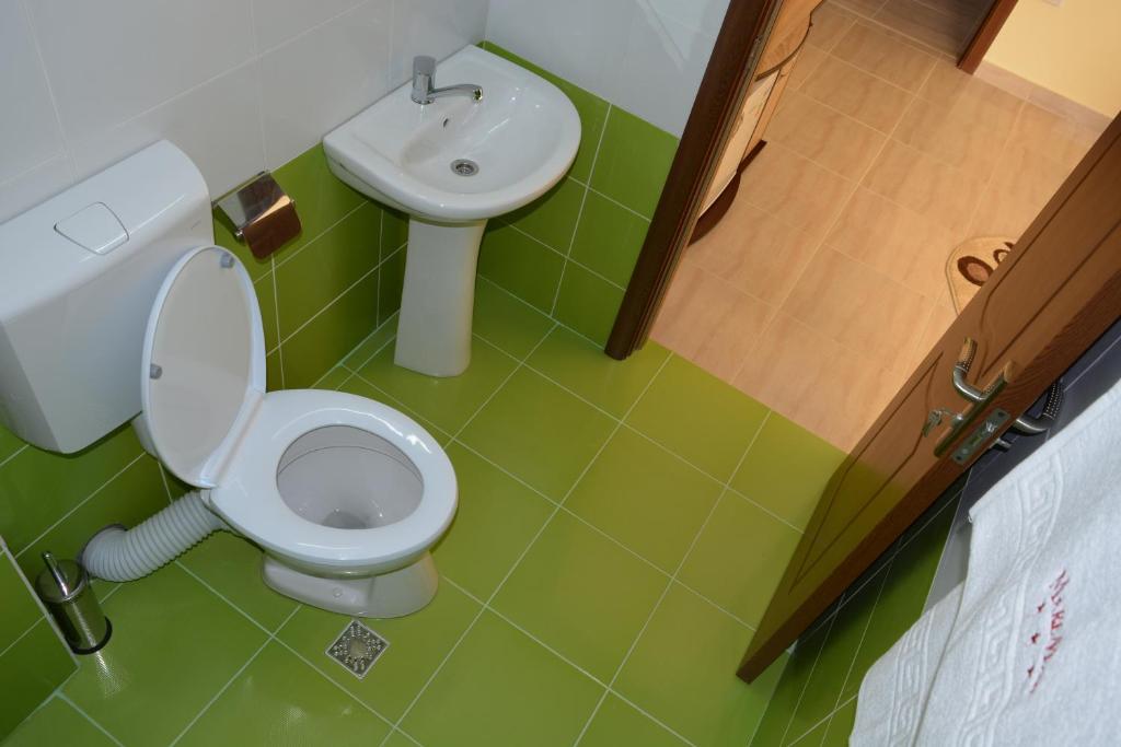 Koupelna v ubytování Hotel MareMar